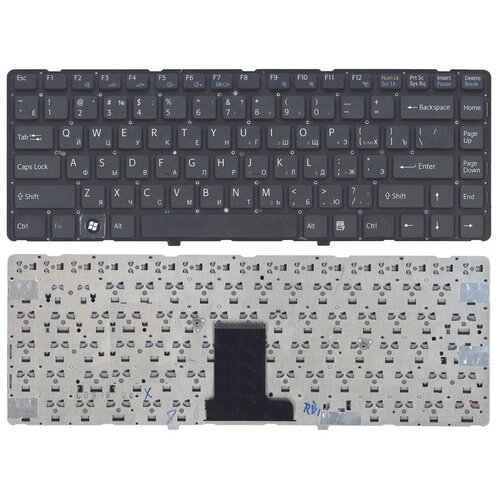 Клавиатура для ноутбука Sony Vaio VPC-EA черная без рамки клавиатура для ноутбука sony vpc ea черная без рамки