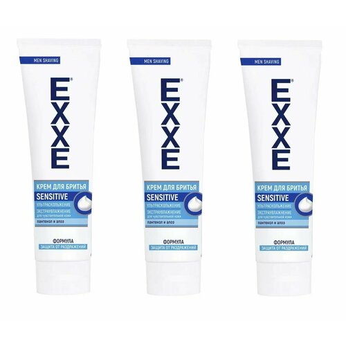 EXXE Крем для бритья Sensitive, для чувствительной кожи, 100 мл, 3 шт