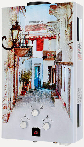 Изображение товара Водонагреватель проточный газовый Edisson E 20 GD Лиссабон