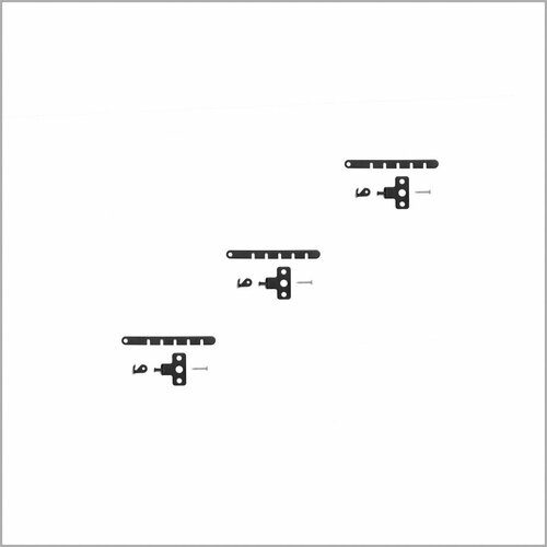 Ограничитель на окноограничитель для окна металлический Стандарт-2 черный муар комплект 3 шт 930₽