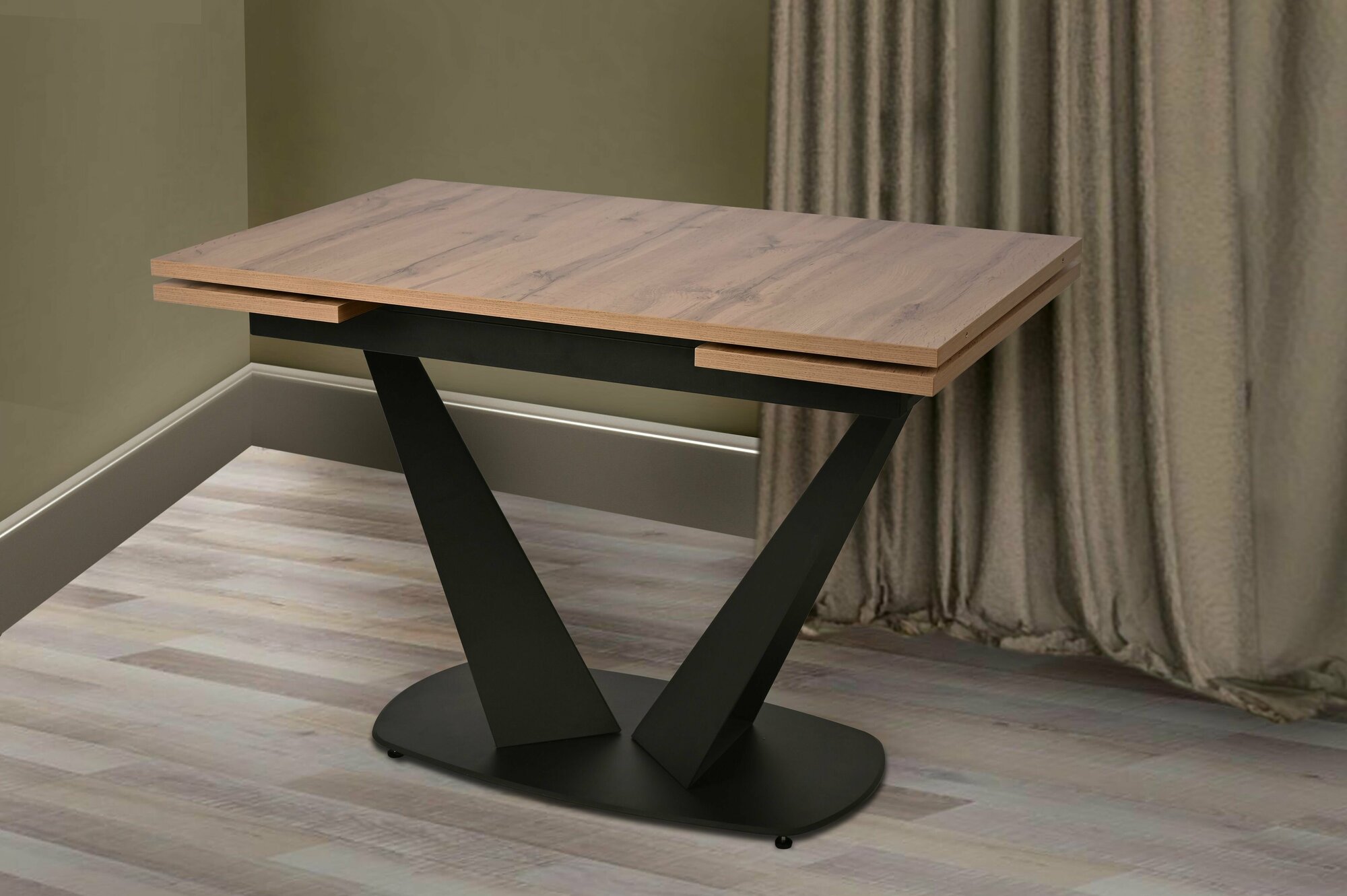 Стол обеденный Саен матовый 110х70х170 ( в раскладе), высота 75 см.