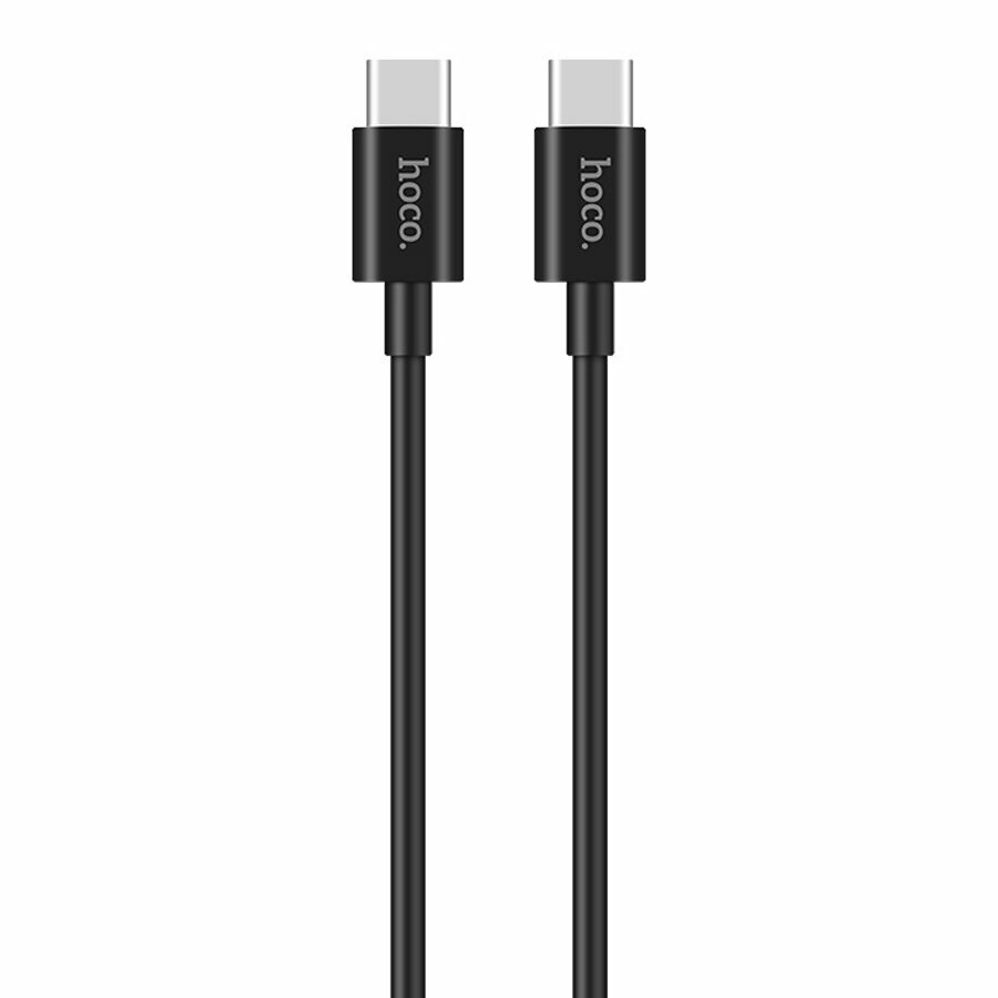 Кабель USB-C HOCO X23 Skilled Type-C - Type-C, 3A, 1 м, черный