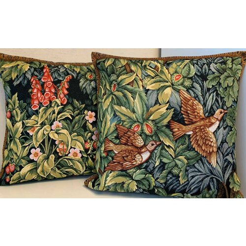 Гобелен, комплект декоративных наволочек из 2-х штук 45х45 см / 