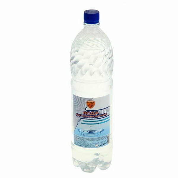 Вода дистиллированная Элтранс, 1.5 л, бутыль EL-0901.03