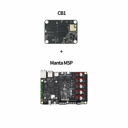 адаптер bigtreetech btt cb1 pi4b плата для 3d принтера поддержка cm4 добавление octopus v1 1 skr mini e3 v3 0 материнская плата vs raspberry pi cm4 Плата управления BIGTREETECH Manta M5P + Плата расширения CB1