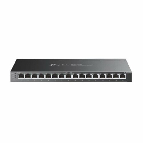 TP-Link SMB Сетевое оборудование TP-Link TL-SG2016P Коммутатор JetStream Smart с 16 гигабитными портами (8 портов PoE+)