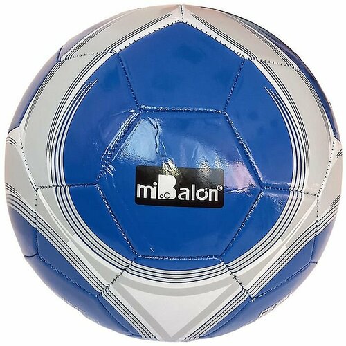 Мяч футбольный MIBALON 5 3-слоя PVC 1 6 280 гр синийбелый 1050₽