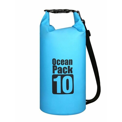герморюкзак туристический ocean pack 20л Герморюкзак OCEAN PACK, 10л, В50*Ш30см, ПВХ, цв. голубой