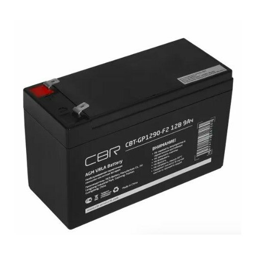 cbr аккумуляторная vrla батарея cbt gp1270 f2 12в 7ач клеммы f2 Аккумулятор CBR CBT-GP1290-F2 (12V 9Ah), клеммы F2 VRLA батарея
