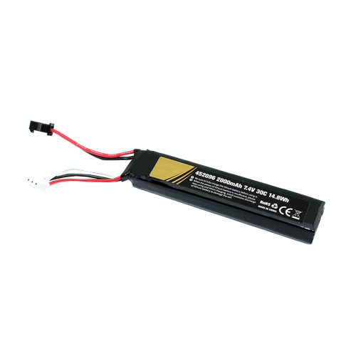 аккумулятор li pol 7 4v 452096 2000mah разъем sm Аккумулятор для радиоуправляемой модели 7.4V 2000mAh 452096 разъем SM Li-Pol