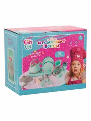 Girl's Club Игровой набор Посуда, световые и звуковые эффекты, зеленый, 24 предметов, 22х13х18 см