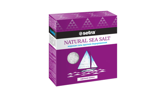Соль Setra морская натуральная крупная
