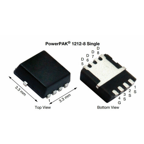 Микросхема Si7619DN P-Channel MOSFET 30V 24A 1212-8 50 шт лот fdn306p 306 sot23 sot 23 моп полевая трубка p канальный транзистор