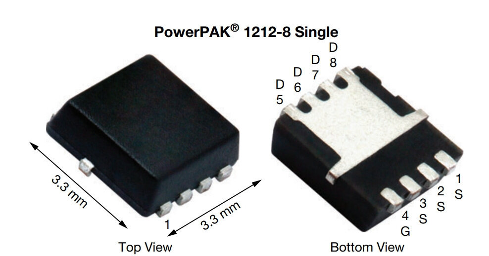 Микросхема Si7619DN P-Channel MOSFET 30V 24A 1212-8