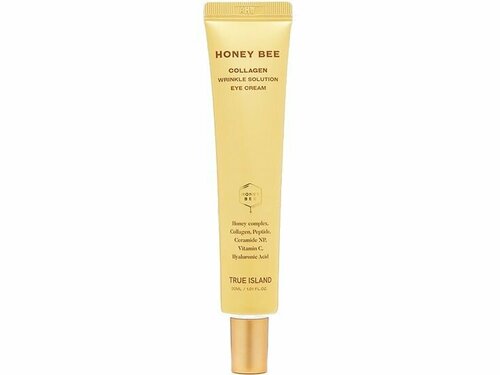 Крем для кожи вокруг глаз True Island Honey Bee Collagen Wrinkle Solution Eye Cream