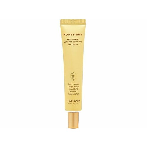 Крем для кожи вокруг глаз True Island Honey Bee Collagen Wrinkle Solution Eye Cream набор для ухода за кожей вокруг глаз true island honey bee eye solution kit количество 1 шт