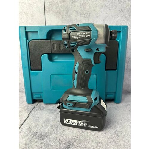 Аккумуляторный ударный винтоверт 18 V в кейсе с 2 аккумуляторами емкостью 5 Ач 9000₽
