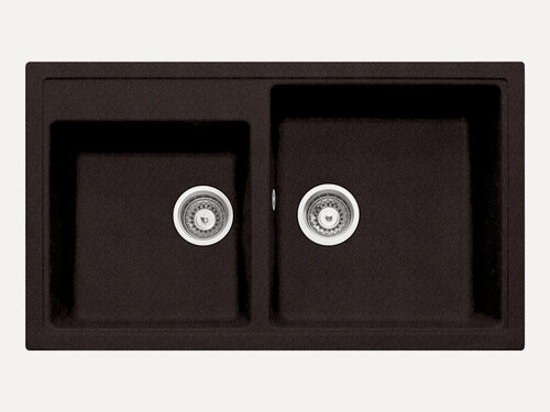 Изображение товара Врезная кухонная мойка "Longran" Classic CLS 860.500 20 гранит Lonstone марон