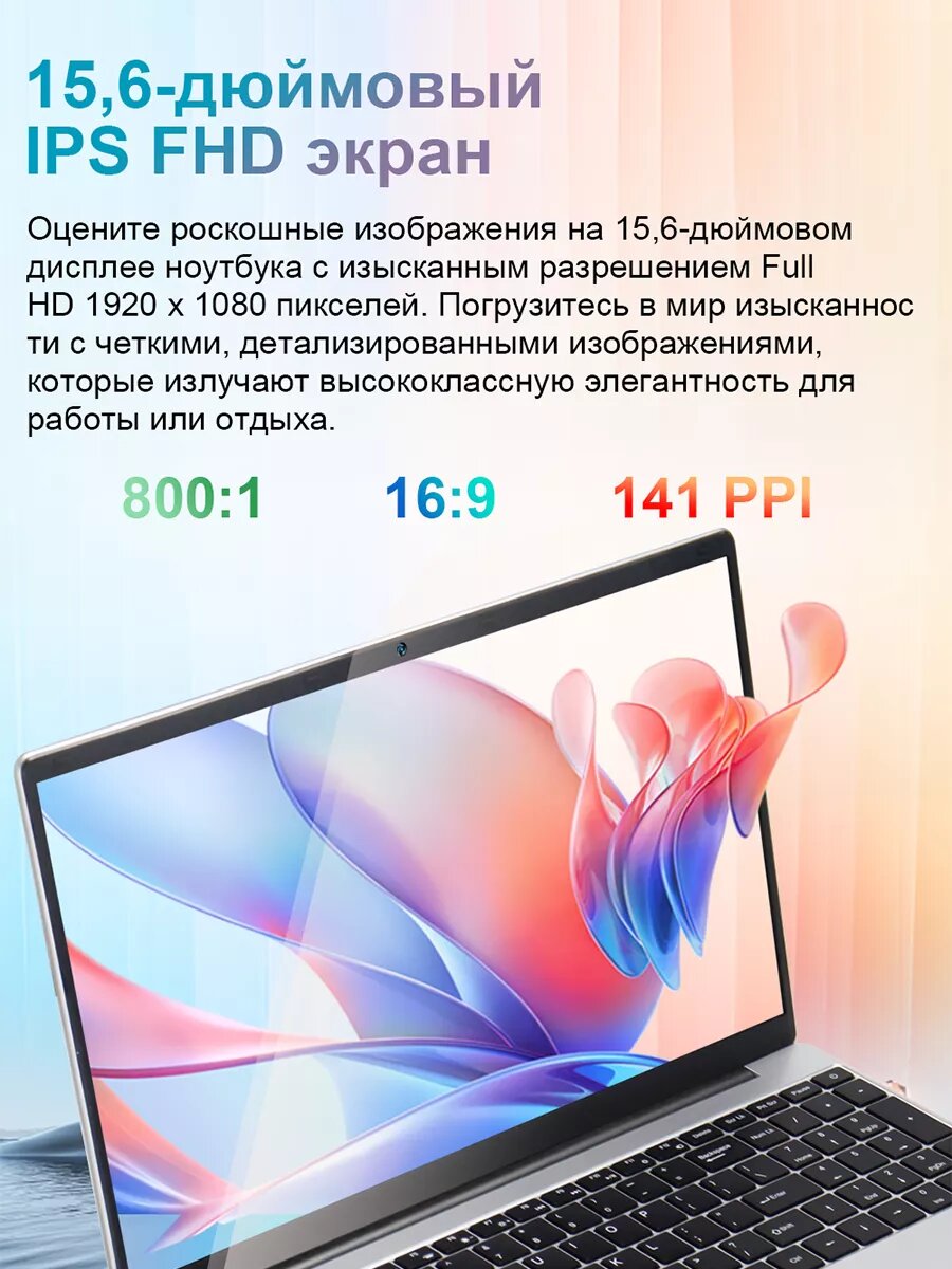 Ноутбук 15.6" Ninkear N15Air intel N95 3.4 ГГц 16 ГБ RAM 512 ГБ SSD — фото 1