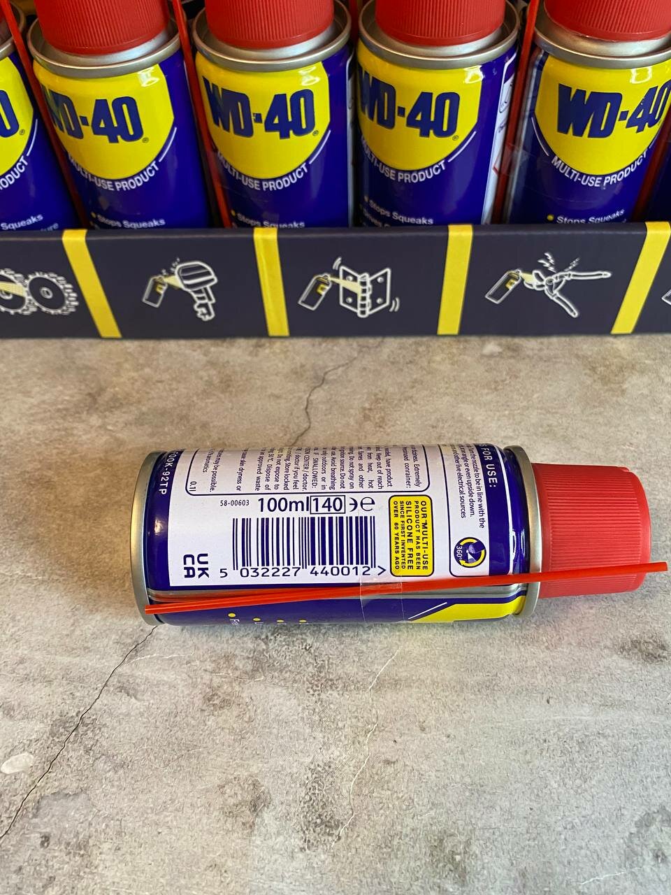 Универсальная смазка WD-40 проникающая 100 мл, аэрозоль — фото 1