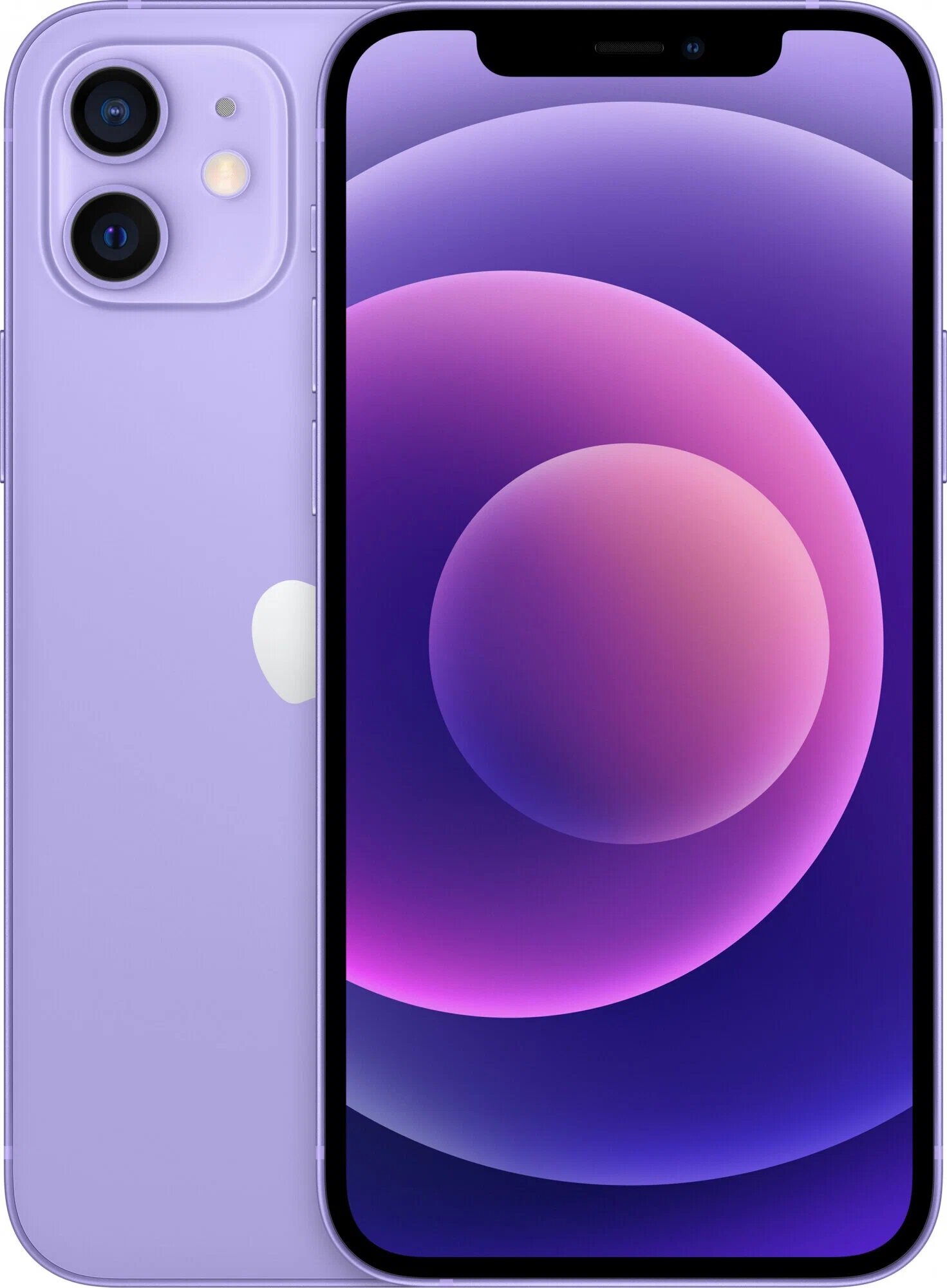Смартфон Apple iPhone 12 256 ГБ, nano SIM+eSIM, фиолетовый