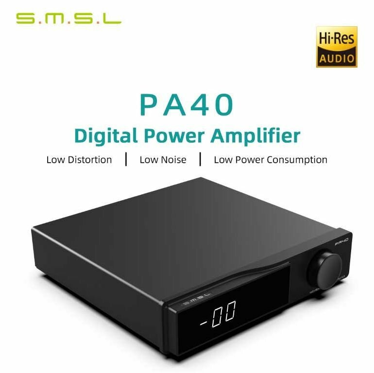 SMSL PA40 Высокопроизводительная микросхема усилителя MA5332 Цифровой усилитель мощности с высоким КПД и низким энергопотреблением