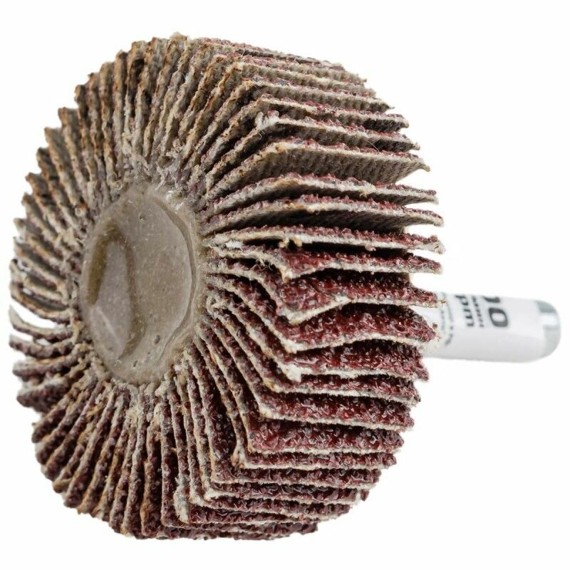 Круг шлифовальный лепестковый (P60 40х15мм цанга 6мм max 10 000 об/мин) ROCKFORCE