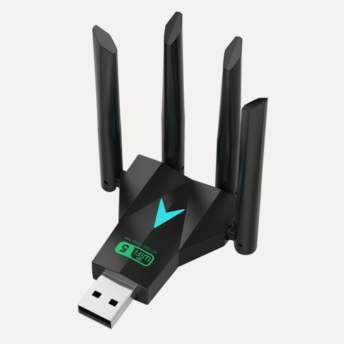 Изображение товара Wi-Fi USB Адаптер ZT-F01, 2.4/5 ГГц, 1300 Мбит/сек, Сетевая Карта для ПК, для Компьютера, для Ноутбука