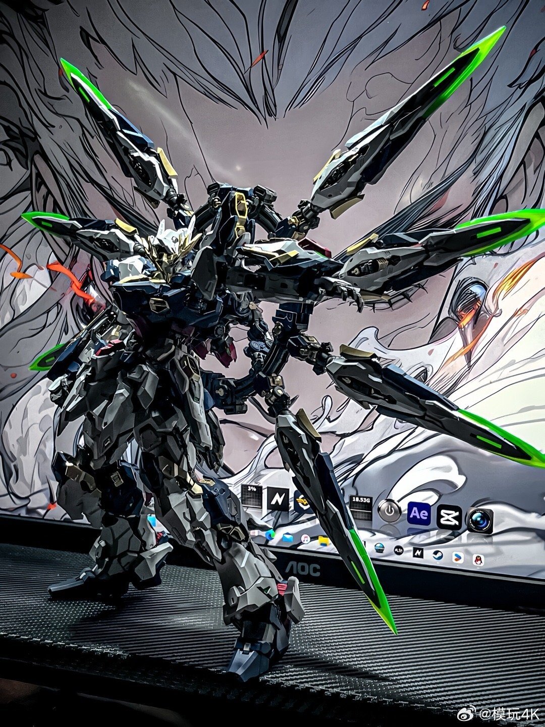 Сборная модель Gundam "Vientiane Fusion Apocalypse", 1:100, металл/пластик, 800 деталей