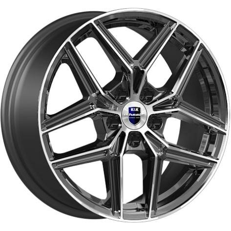 Колесный диск K&K Юнион 7x17 5*108 ET50 DIA63.3 Алмаз черный