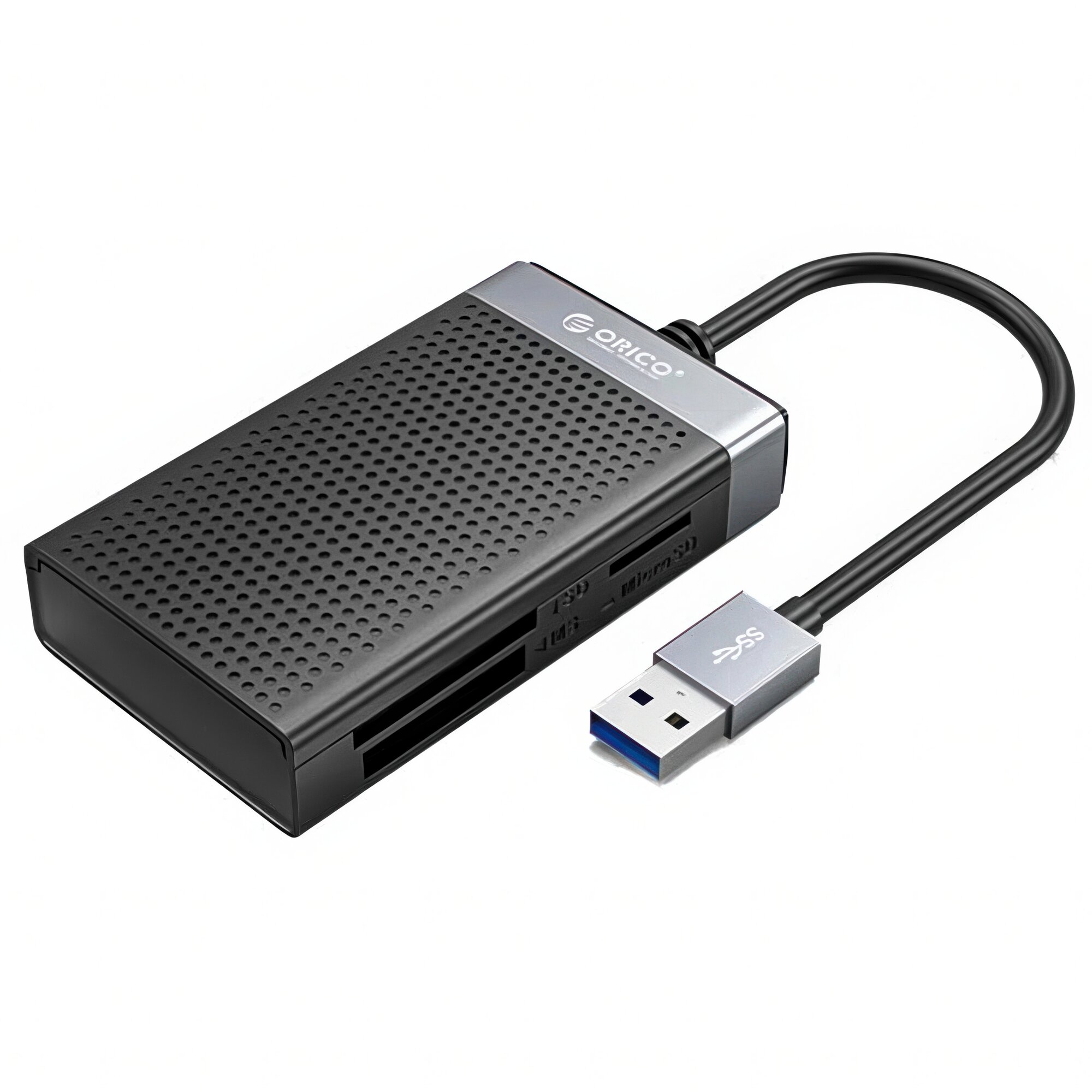 Картридер ORICO SD/TF/MS microSD USB 3.0 ORICO-CL4D-A3-BK-BP, черный