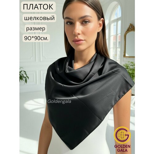 фото Платок golden gala базовая коллекция для женщин, черный