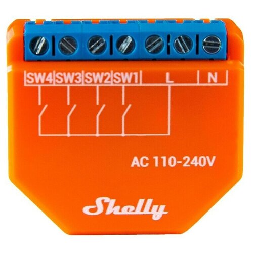 Wi-Fi контроллер Shelly PLUS i4 с 4 цифровыми входами для расширенного управления действиями