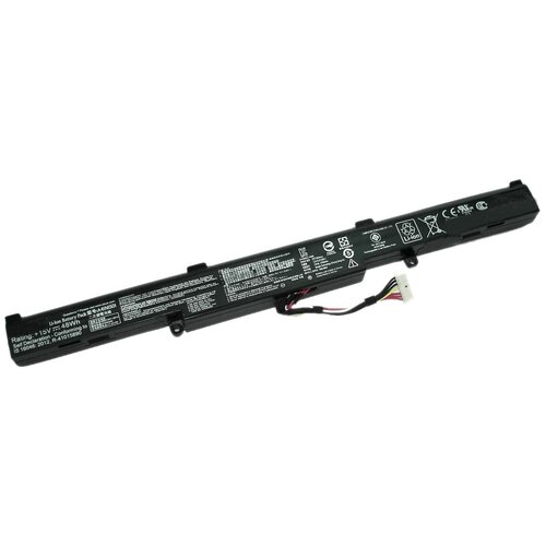 Аккумуляторная батарея iQZiP для ноутбука Asus ROG GL752VW (A41N1501) 48Wh черная аккумуляторная батарея акб для ноутбука asus gl752vw n552vw black 14 8v 2600mah a41n1501