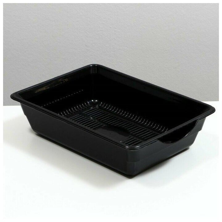 фото Туалет глубокий с сеткой 36 х 25 х 9 см, чёрный 7815775