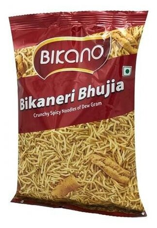 Хрустящая лапша Bikano из бобов вигны Bikaneri Bhujia 200 г