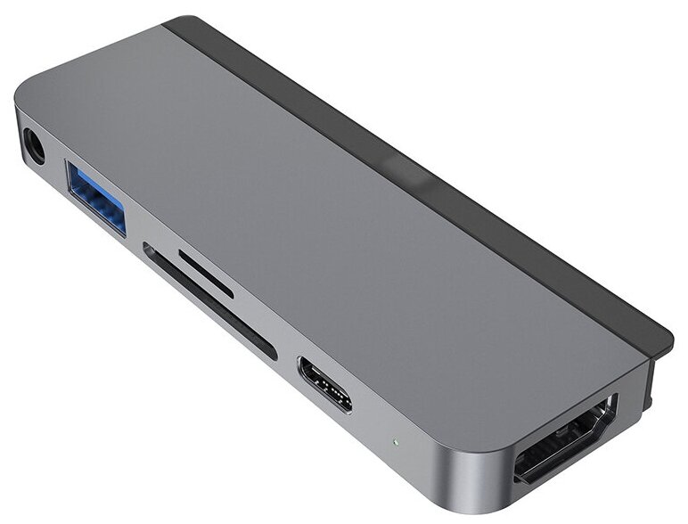 USB-хаб HyperDrive 6-in-1 USB-C Hub для iPad Pro / iPad Air / iPad mini серый космос (HD319B-GRAY)