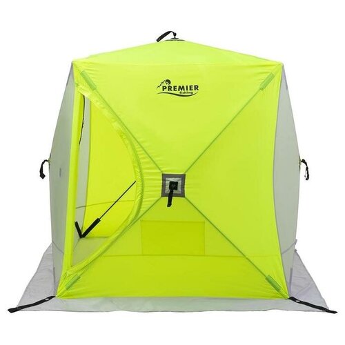 фото Premier fishing палатка зимняя premier куб, 1,5 × 1,5 м, цвет yellow lumi/gray