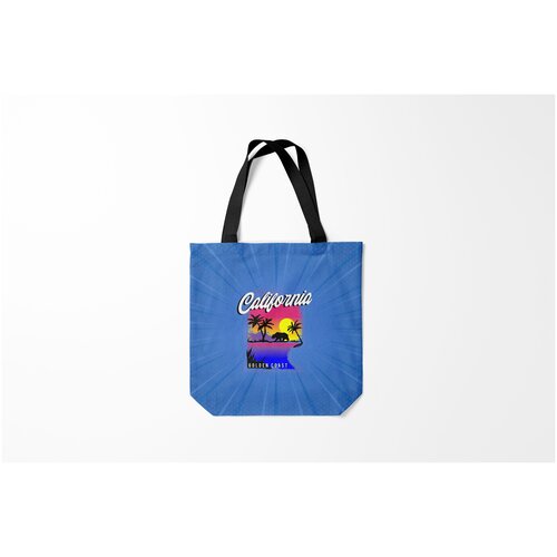 фото Сумка-шоппер / 40х40 см / туристические / сша california golden coast burnettie