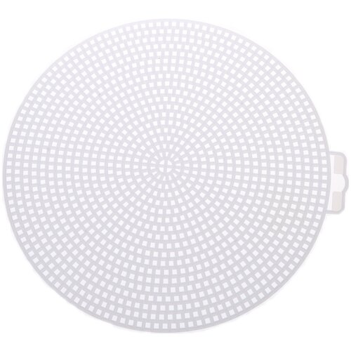 Дренажный коврик полимерный, белый, круг 14,8 см