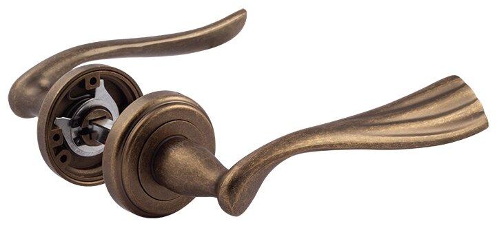 фото Ручки дверные на розетке Нора-М Эстелия