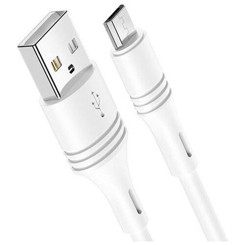 Дата-кабель USB универсальный MicroUSB Borofone BX43 (белый) кабель usb microusb borofone bx43 белый