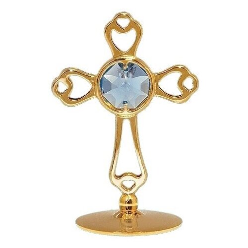 Сувенир с кристаллами Swarovski 3538/G Фигурка Крест, 6,5см
