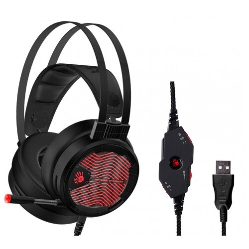 Наушники с микрофоном A4Tech Bloody M620T черный 18м мониторные оголовье M620T 8857₽