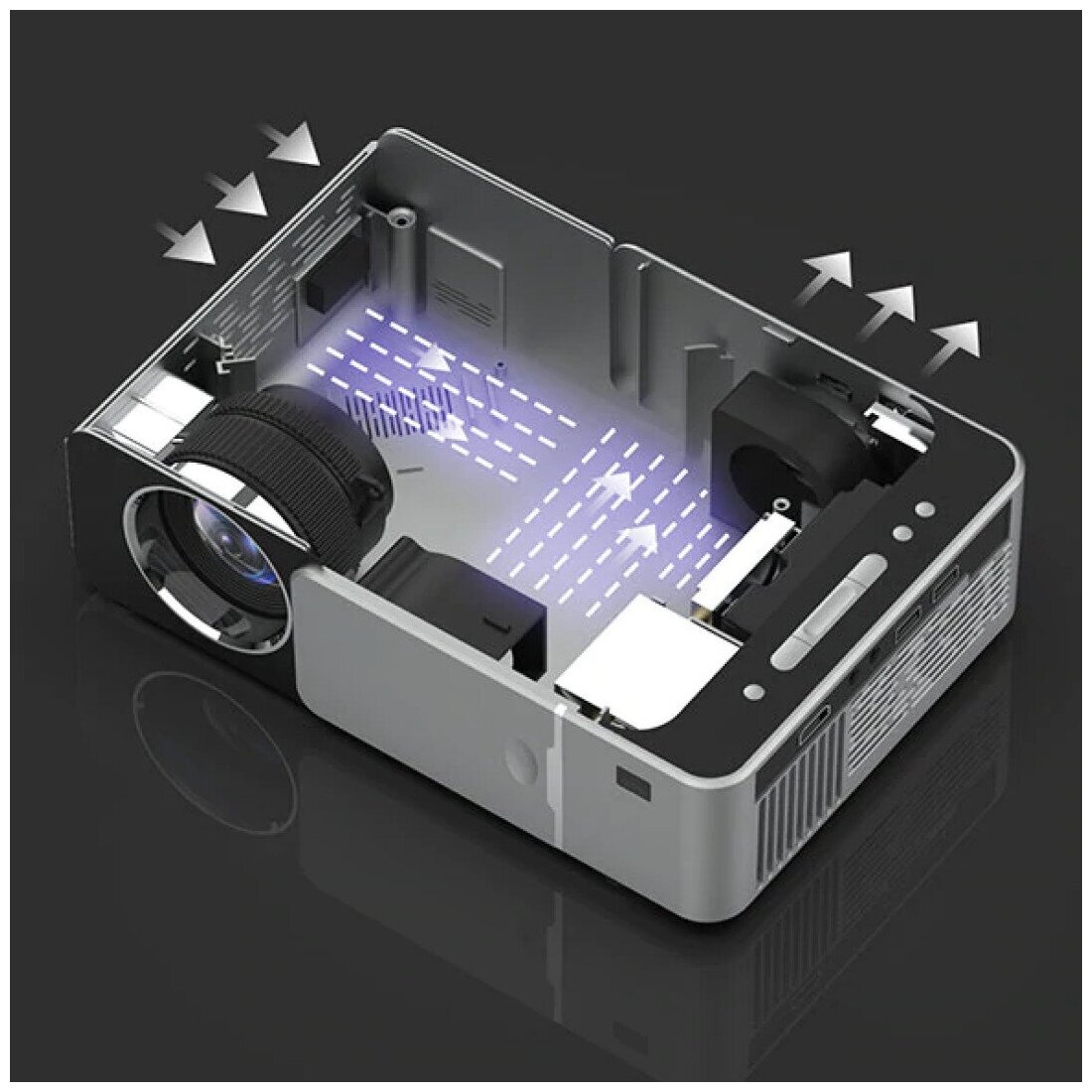 UNIC T6 Мини проектор для дома офиса Домашний кинотеатр 1920x1080 Full HD 3D Проектор светодиодный мультимедийный Wi-Fi Android