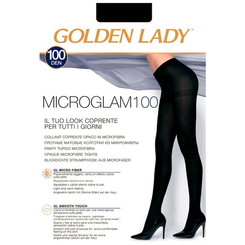 фото Колготки golden lady micro glam, 100 den, черный