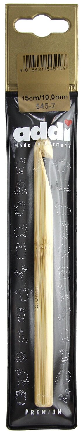 Крючок вязальный бамбук №10 15 см