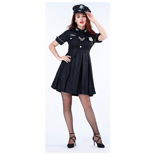 фото Карнавальные костюмы и аксессуары для праздника сержант полиции на страже закона женский w2013 chimagna 48рр xl