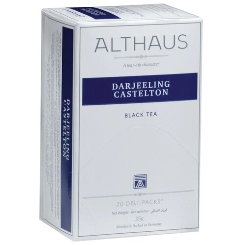 Чай черный Althaus Darjeeling Castelton в пакетиках, бергамот, натуральный, 20 пак.