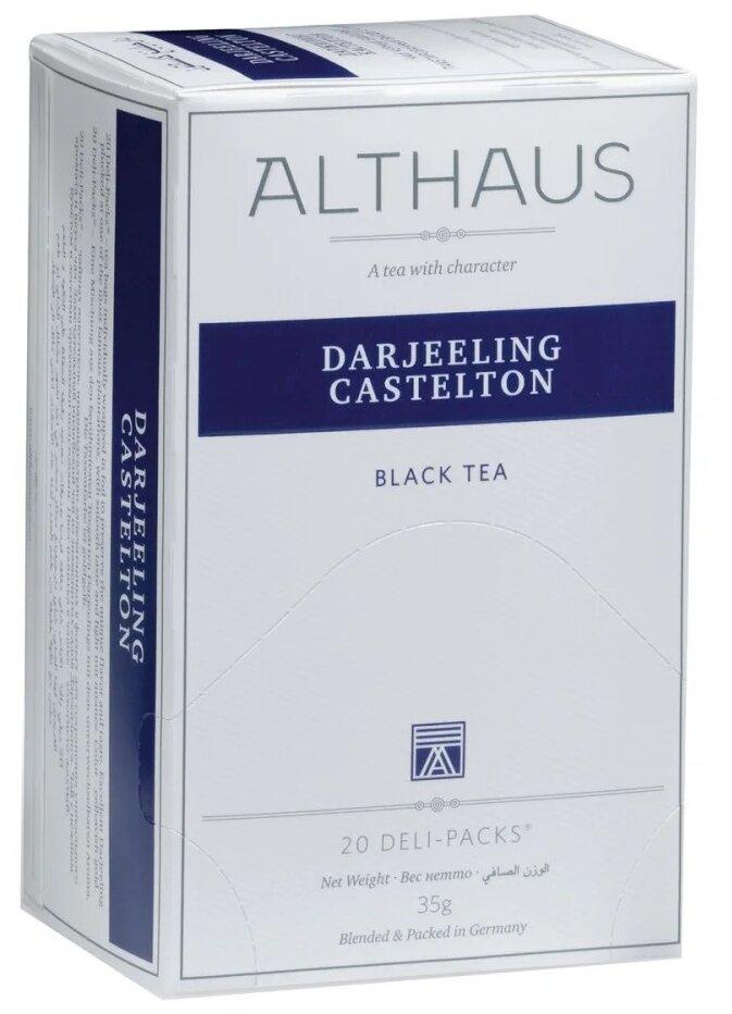 Черный чай Althaus Darjeeling Castelton пакетиках, 20 шт - фотография № 1